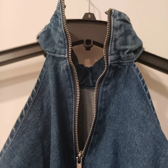 AKIRA Blue Crop Halter Tank Top - Picture 6 of 6